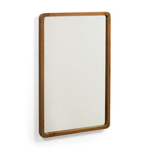 Load image into Gallery viewer, Shamel solid teak mirror with a walnut finish, 45 x 70 cm