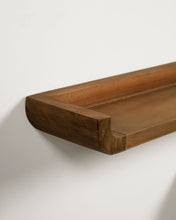 Load image into Gallery viewer, Shamel set of 2 shelves in solid teak with a walnut finish, 50 x 5 cm - image 4