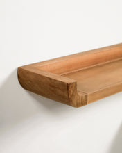 Load image into Gallery viewer, Shamel set of 2 solid teak shelves 50 x 5 cm - image 5