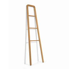 Load image into Gallery viewer, Uliana solid teak towel rail with natural finish 50 x 160 cm
