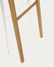 Load image into Gallery viewer, Uliana solid teak towel rail with natural finish 50 x 160 cm - image 4