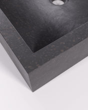 Load image into Gallery viewer, Delina countertop washbasin in black terrazzo 40 x 45 cm - image 5