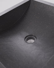 Load image into Gallery viewer, Delina countertop washbasin in black terrazzo 40 x 45 cm - image 6