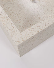 Load image into Gallery viewer, Delina countertop washbasin in white terrazzo 40 x 45 cm - image 6