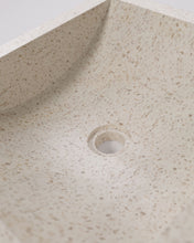 Load image into Gallery viewer, Delina countertop washbasin in white terrazzo 40 x 45 cm - image 7