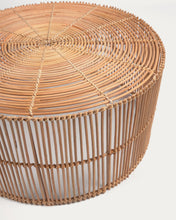 Load image into Gallery viewer, Elmima set of 2 coffee tables in 100% rattan with natural finish Ø 66 cm and Ø 55 cm - image 5