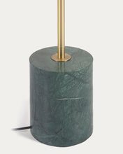 Load image into Gallery viewer, Lonela floor lamp in marble with green finish UK adapter - image 3