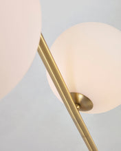 Load image into Gallery viewer, Lonela floor lamp in marble with green finish UK adapter - image 4