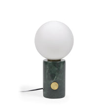 Load image into Gallery viewer, Lonela table lamp in marble with green finish UK adapter