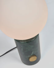 Load image into Gallery viewer, Lonela table lamp in marble with green finish UK adapter - image 4