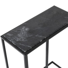 Load image into Gallery viewer, Black Marble Stone Side Table