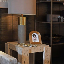 Load image into Gallery viewer, Santiago Travertine Marble Square Side Table