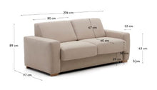 Load image into Gallery viewer, Anley Beige Sofa Bed