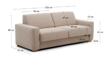 Load image into Gallery viewer, Anley Beige Sofa Bed