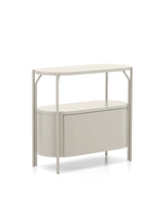 Load image into Gallery viewer, Arely bathroom vanity unit with steel structure and white lacquered MDF 90 x 40cm - image 2