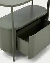 Load image into Gallery viewer, Arely bathroom vanity unit with steel structure and green lacquered MDF 90 x 40cm - image 7