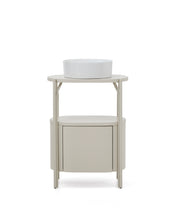 Load image into Gallery viewer, Arely bathroom vanity unit with steel structure and white lacquered MDF 60 x 40cm - image 3