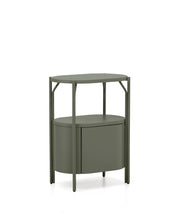Load image into Gallery viewer, Arely bathroom vanity unit with steel structure and green lacquered MDF 60 x 40cm - image 2