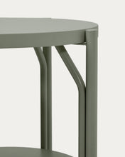 Load image into Gallery viewer, Arely bathroom vanity unit with steel structure and green lacquered MDF 60 x 40cm - image 9