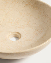 Load image into Gallery viewer, Darnen beige marble countertop washbasin Ø 40cm - image 3