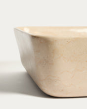 Load image into Gallery viewer, Darnen beige marble countertop washbasin 40 x 40cm - image 4