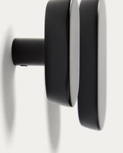Load image into Gallery viewer, Arely set of 2 solid beech wood hangers with black lacquer finish 6.5 cm/10 cm - image 2