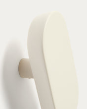 Load image into Gallery viewer, Arely set of 2 solid beech wood hangers with beige lacquer finish 6.5 cm/10 cm - image 3