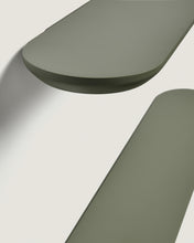 Load image into Gallery viewer, Arely set of 2 shelves in MDF with green lacquer finish 35 cm/55 cm - image 4