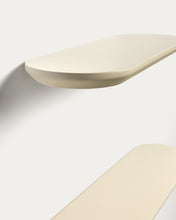 Load image into Gallery viewer, Arely set of 2 MDF shelves with beige lacquer finish 35 cm/55 cm - image 2