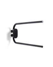 Load image into Gallery viewer, Black metal Arely twin-handle towel rail - image 2