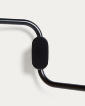 Load image into Gallery viewer, Black metal Arely twin-handle towel rail - image 5