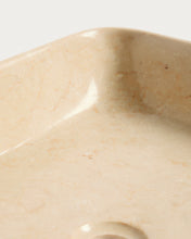 Load image into Gallery viewer, Darnen beige marble countertop washbasin 55 x 35cm - image 5