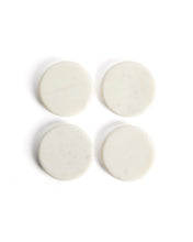 Load image into Gallery viewer, Erefi set of 4 white marble coasters