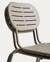 Load image into Gallery viewer, Brai stackable outdoor chair in taupe galvanised steel - image 7