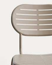 Load image into Gallery viewer, Brai stackable outdoor chair in taupe galvanised steel - image 8