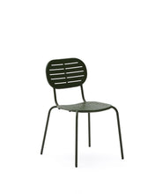 Load image into Gallery viewer, Brai stackable outdoor chair in green galvanised steel