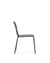 Load image into Gallery viewer, Brai stackable outdoor chair in green galvanised steel - image 2