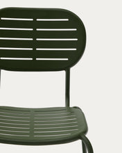 Load image into Gallery viewer, Brai stackable outdoor chair in green galvanised steel - image 8