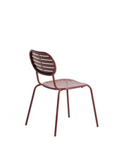 Load image into Gallery viewer, Brai stackable outdoor chair in burgundy galvanised steel - image 3