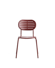 Load image into Gallery viewer, Brai stackable outdoor chair in burgundy galvanised steel - image 4