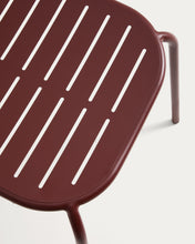 Load image into Gallery viewer, Brai stackable outdoor chair in burgundy galvanised steel - image 10