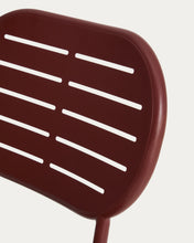 Load image into Gallery viewer, Brai stackable outdoor chair in burgundy galvanised steel - image 11