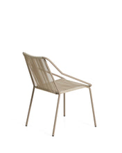 Load image into Gallery viewer, Zivia stackable outdoor chair in ecru rope cord and taupe galvanised steel - image 3