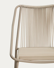 Load image into Gallery viewer, Zivia stackable outdoor chair in ecru rope cord and taupe galvanised steel - image 7