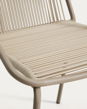 Load image into Gallery viewer, Zivia stackable outdoor chair in ecru rope cord and taupe galvanised steel - image 8