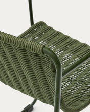 Load image into Gallery viewer, Maurina stackable chair in green galvanised steel and green rope cord - image 13
