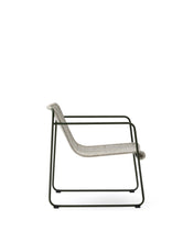 Load image into Gallery viewer, Maurina stackable armchair in green galvanised steel and ecru and grey rope cord - image 2