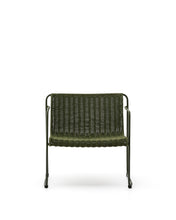 Load image into Gallery viewer, Maurina stackable armchair in green galvanised steel and green rope cord - image 4