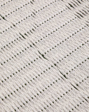 Load image into Gallery viewer, Maurina footrest in green galvanised steel and ecru and grey rope cord 58 x 52.5cm - image 9
