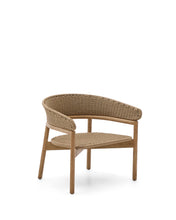 Load image into Gallery viewer, Arinella armchair in FSC 100% solid acacia wood with natural finish and beige rope cord - image 2